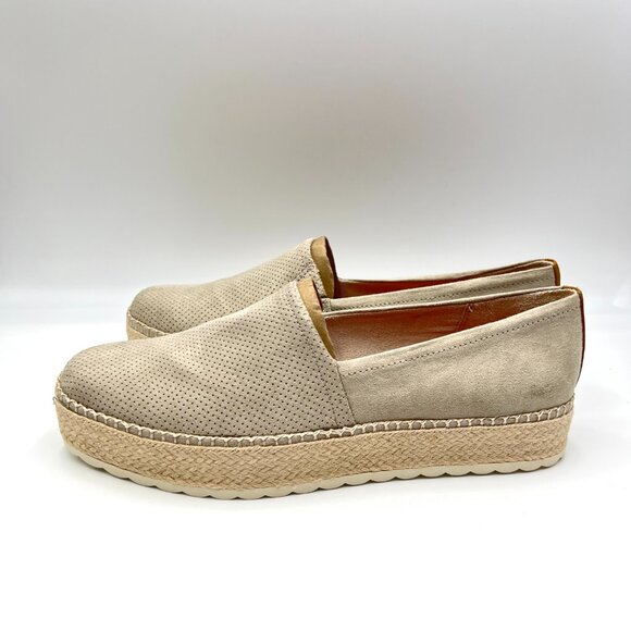 Dr Scholls Womens Sunray Greige Oatmeal Platforms Espadrilles Loafers Shoes - Picture 6 of 14